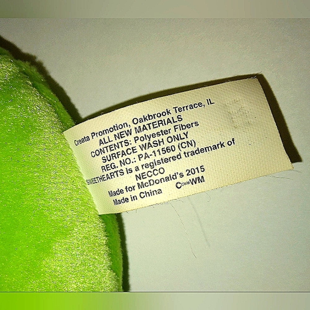 SWEETHEART LOVE PLUSH Lime Green - Picture 5 of 5